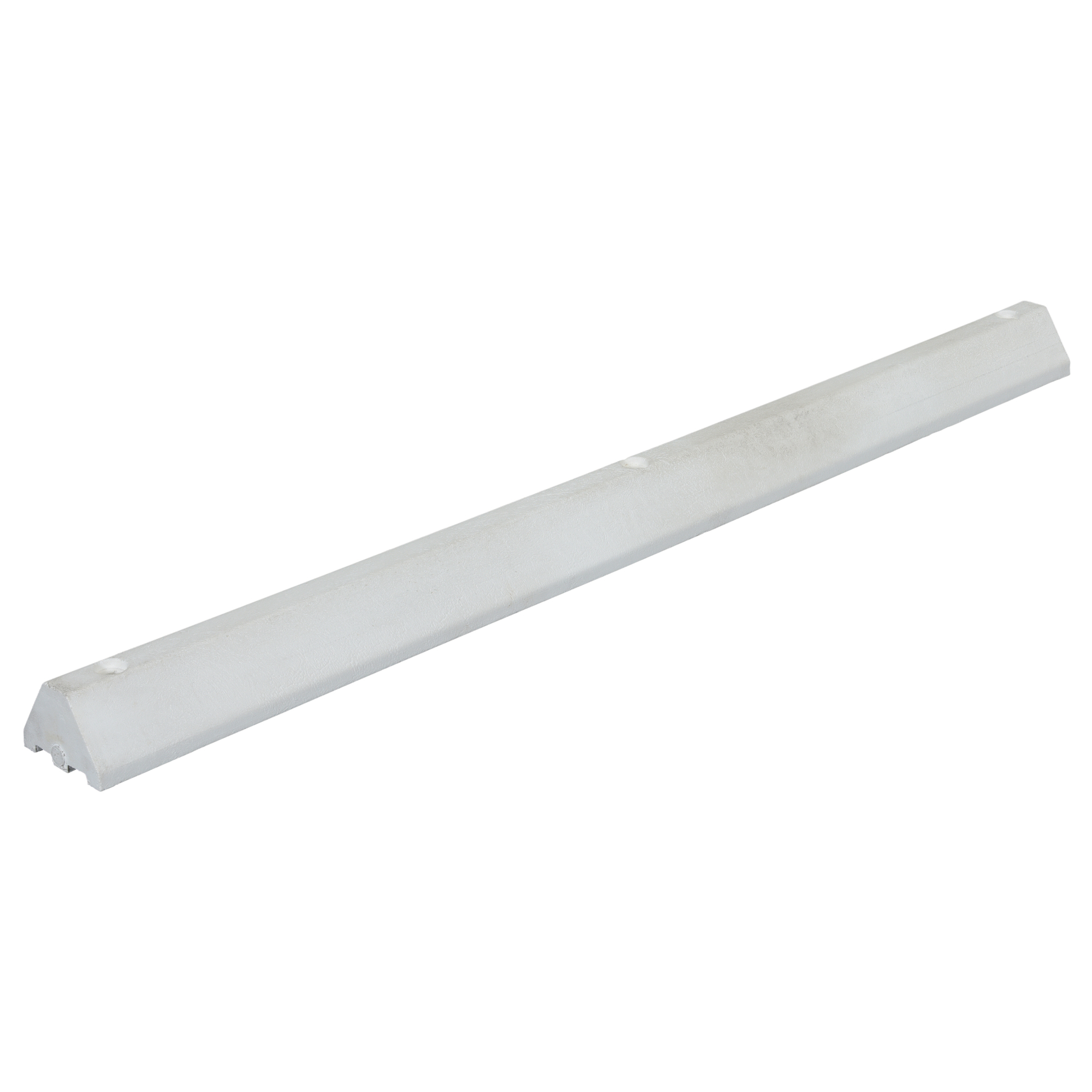 Vestil Recycled Plastic Car Stop - 72in. Length, 4in. Height, White, Model# CS-S72-W